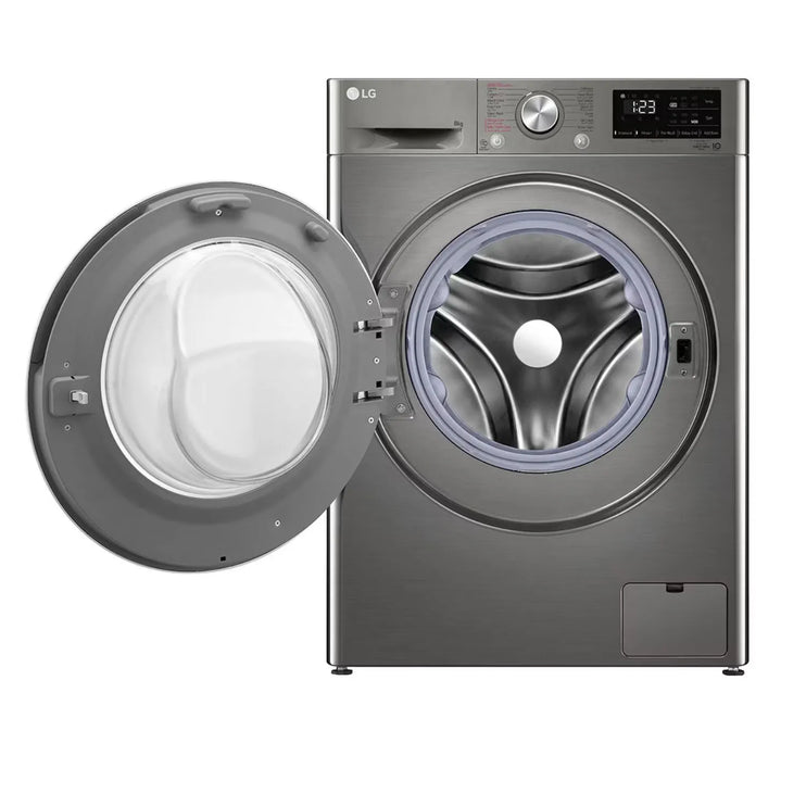 LG 8 KG Front Load Washing Machine, Fully Automatic, 1400 RPM, AI DD™, Steam™, Color Platinum Silver Model – F4R6TYGCP