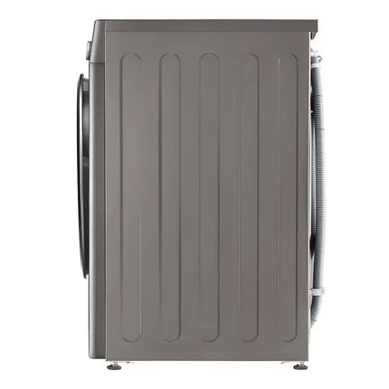 غسالة ملابس إل جي تحميل أمامي، سعة 8 كجم، أوتوماتيكية بالكامل، 1400 دورة في الدقيقة، محرك الدفع المباشر الذكي (AI DD™)، بخار™، لون فضي بلاتيني، موديل F4R6TYGCP