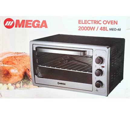 MEGA Electric Oven with 48L 2000W Black MEO-48