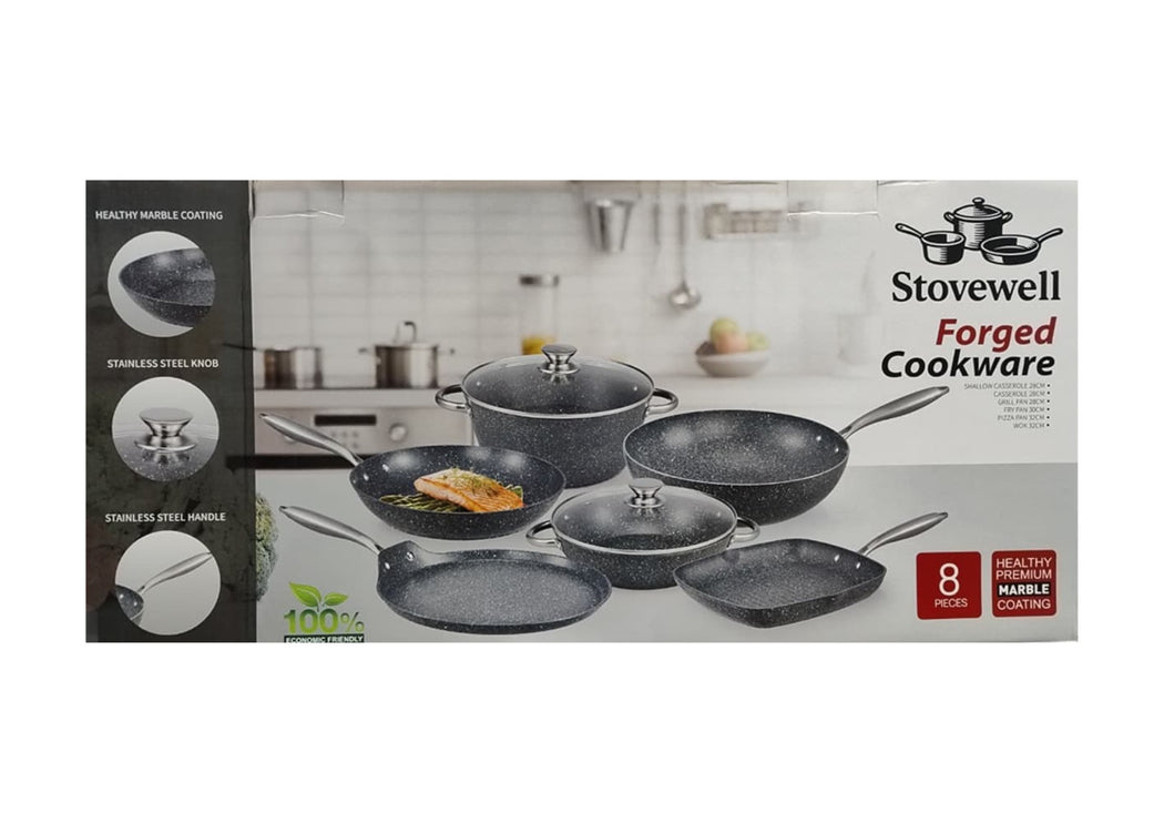 Stovewell Forged Cookware set 8 PIECES