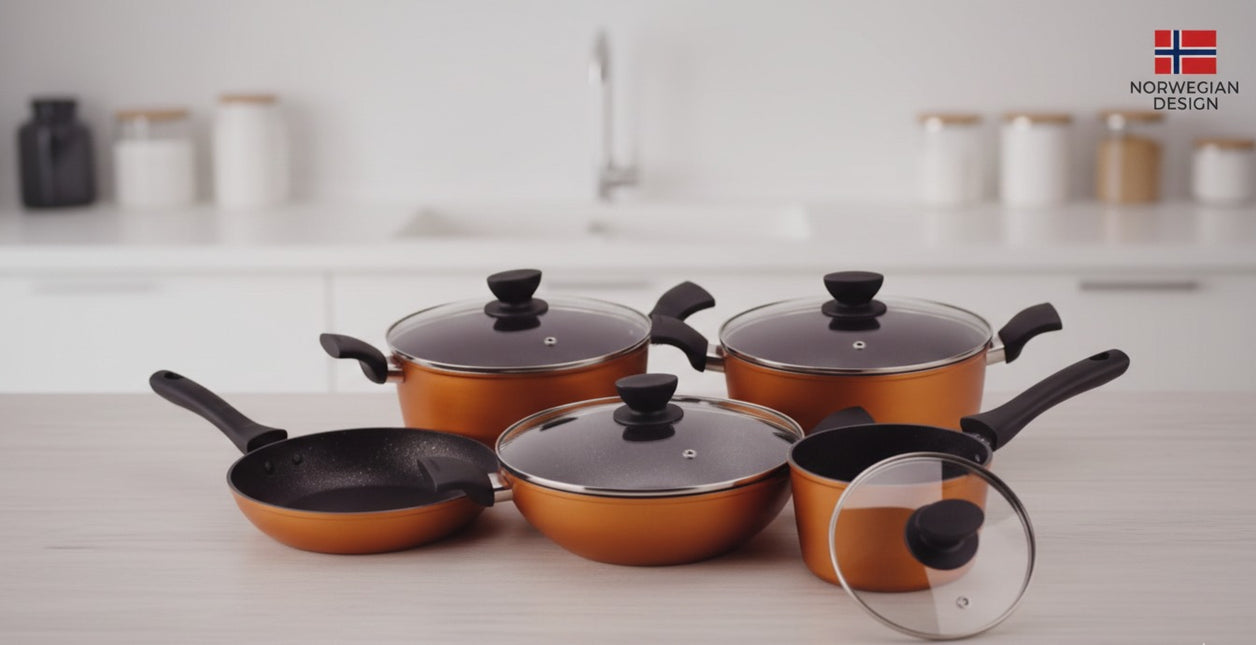 UCOOK DIARIO Cookware Set 9 Pcs