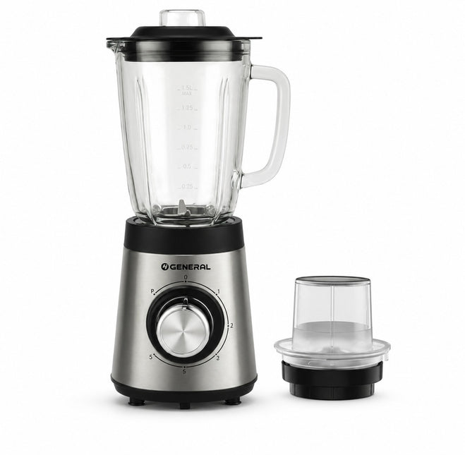O General Blender Stainless Steel body with glass jug 500W/1.5L