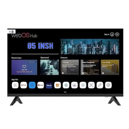 H2O Webos smart tv 4k 85" H2LED4k85WOX