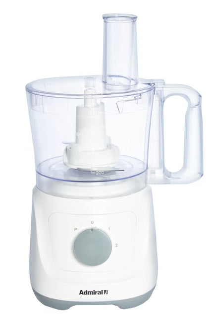 Admiral Food Processor With Shredding, Slicing, S-Blade, Kneading, Whisk Plate, Juicer & Blender 1.5 L 800 W ADFP9081 White