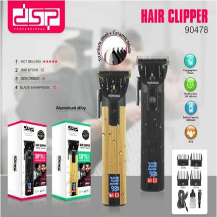 DSP hair and facial hair trimmer model 90478