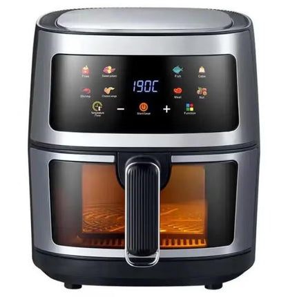Silver Crest Air Fryer with LED Touch Screen And Rapid Air Convection Technology, 8L,2400W