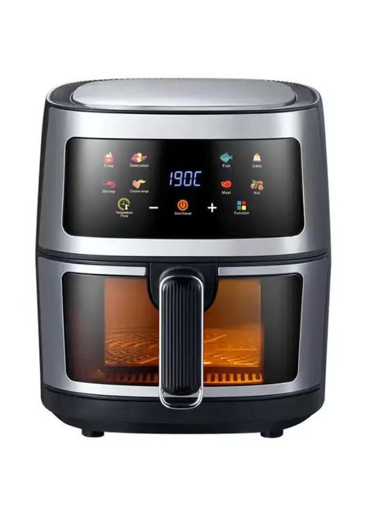 Silver Crest Air Fryer with LED Touch Screen And Rapid Air Convection Technology, 8L,2400W
