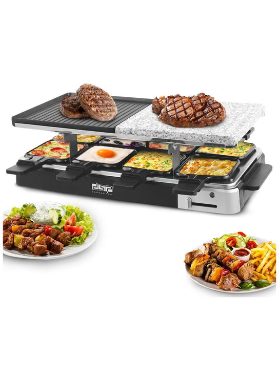 DSP Electric Grill, 1500W with Dual Aluminum and Marble Plates, Adjustable Temperature Control, Indicator Light - Plates for Versatile Cooking, KB1084u