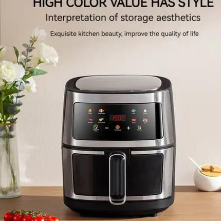 Silver Crest Air Fryer with LED Touch Screen And Rapid Air Convection Technology, 8L,2400W