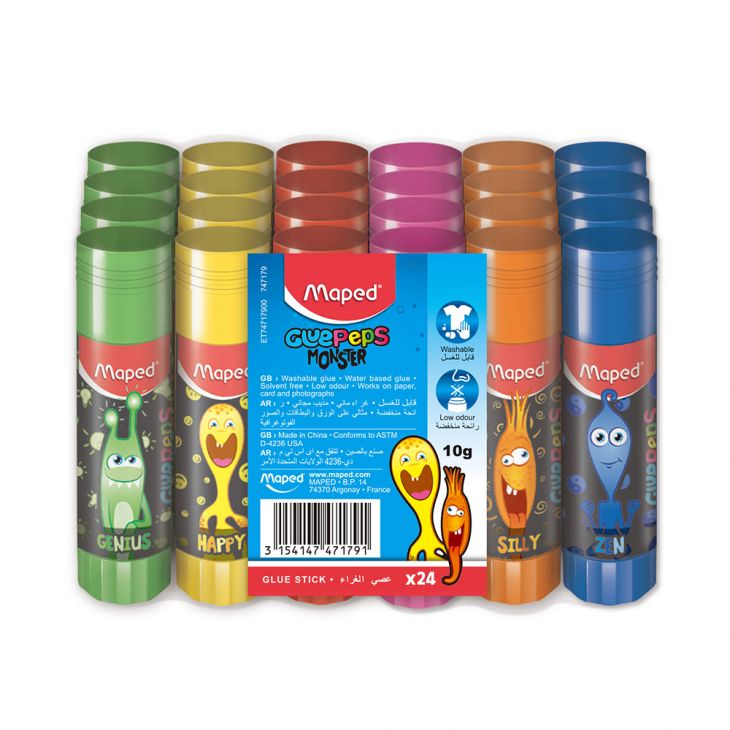 Maped - Monster Glue Stick 10g - 24pcs