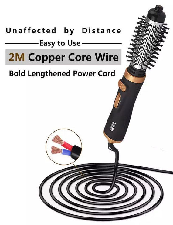 فرشاة شعر دوارة تعمل بالهواء الساخن DSP 50046A مع رأس فرشاة أيونية قابلة للفصل بقوة 900 واط