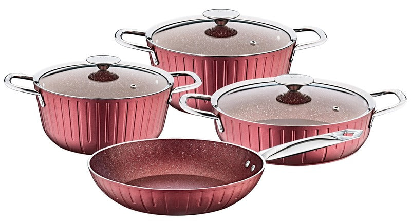 OZO -7PCS GRANITEC COOKWARE SET-MADE IN TURKEY