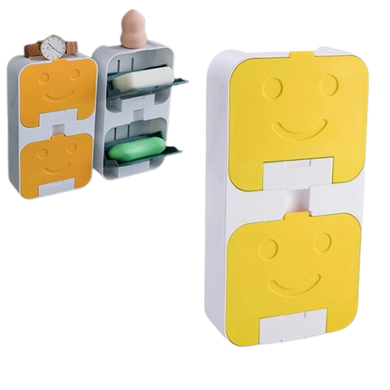 Flip lid drain Soap Box ABS