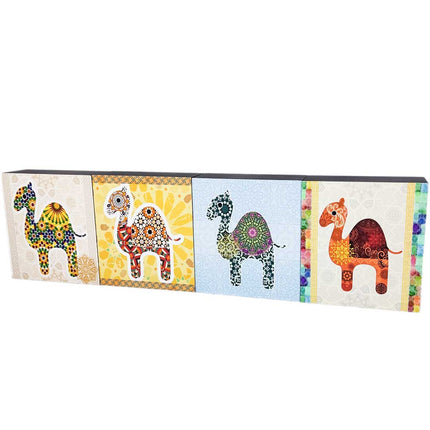 Home Center 4-Piece Square Canvas Art Collection