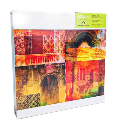 Home Center 4-Piece Square Canvas Art Collection