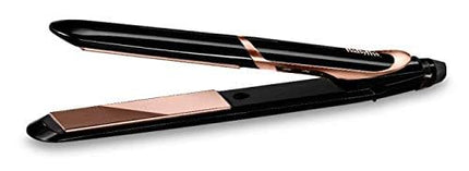 مكواة فرد الشعر بيبيليس البرونزية اللامعة | تسخين سريع مع ألواح مطلية بالسيراميك والتورمالين | 6 إعدادات حرارة رقمية 140 درجة مئوية - 235 درجة مئوية | (أسود)