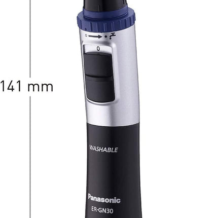 ماكينة تشذيب شعر الأنف والأذن والوجه Er-Gn30 من باناسونيك للاستخدام الجاف والرطب
