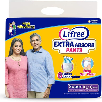 Lifree Extra Large Size Diaper Pants - 10 Count