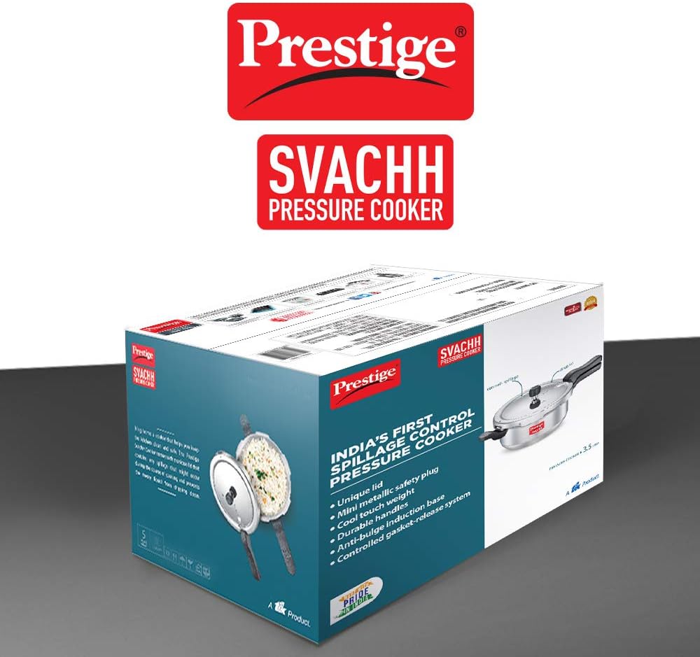 Prestige Svachh Pressure Cooker 3.5 Liter Junior Deep pan