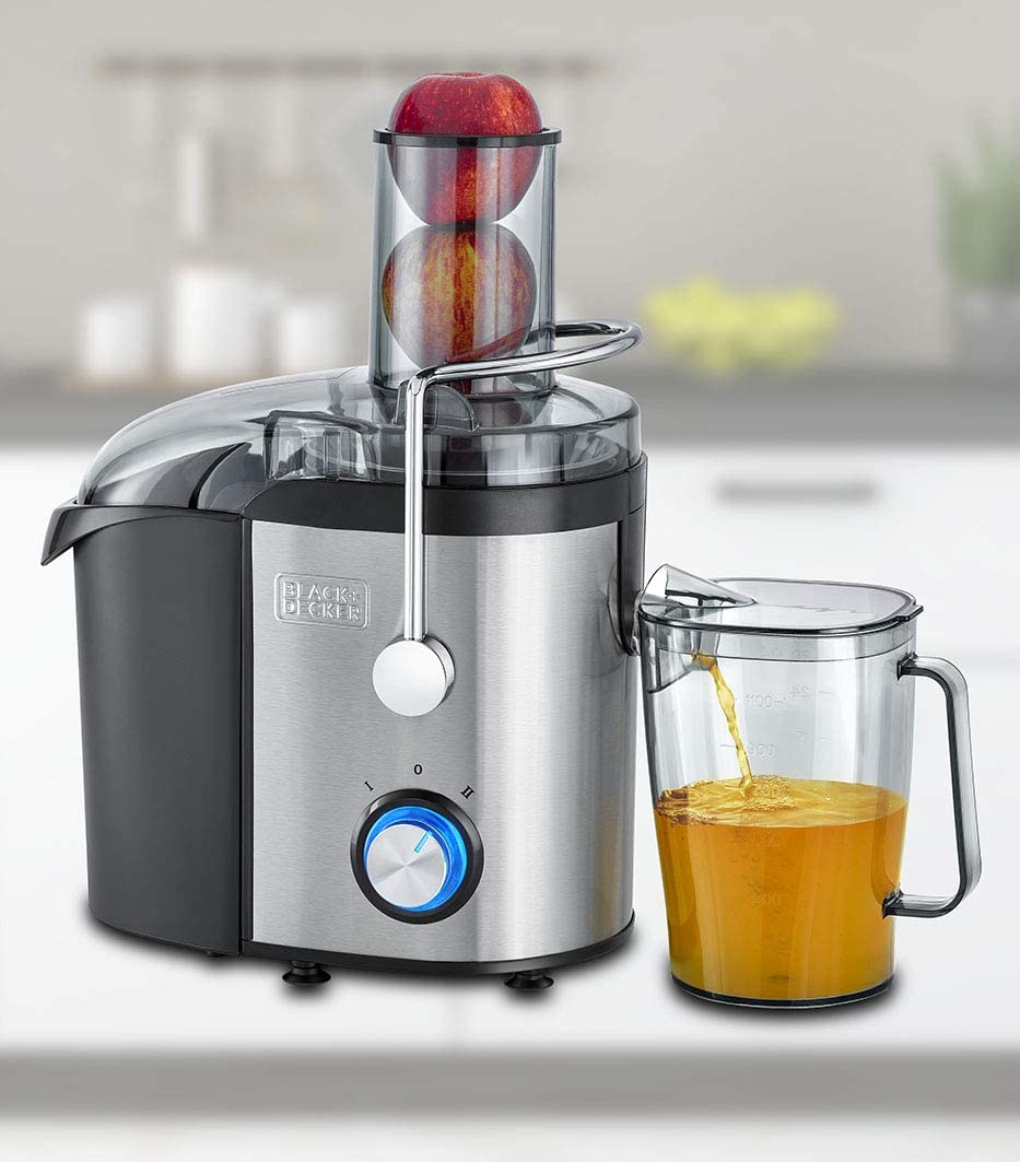 BLACK+DECKER Juice Extractor 800W 1.7L عصارة فواكه من بلاك + ديكر