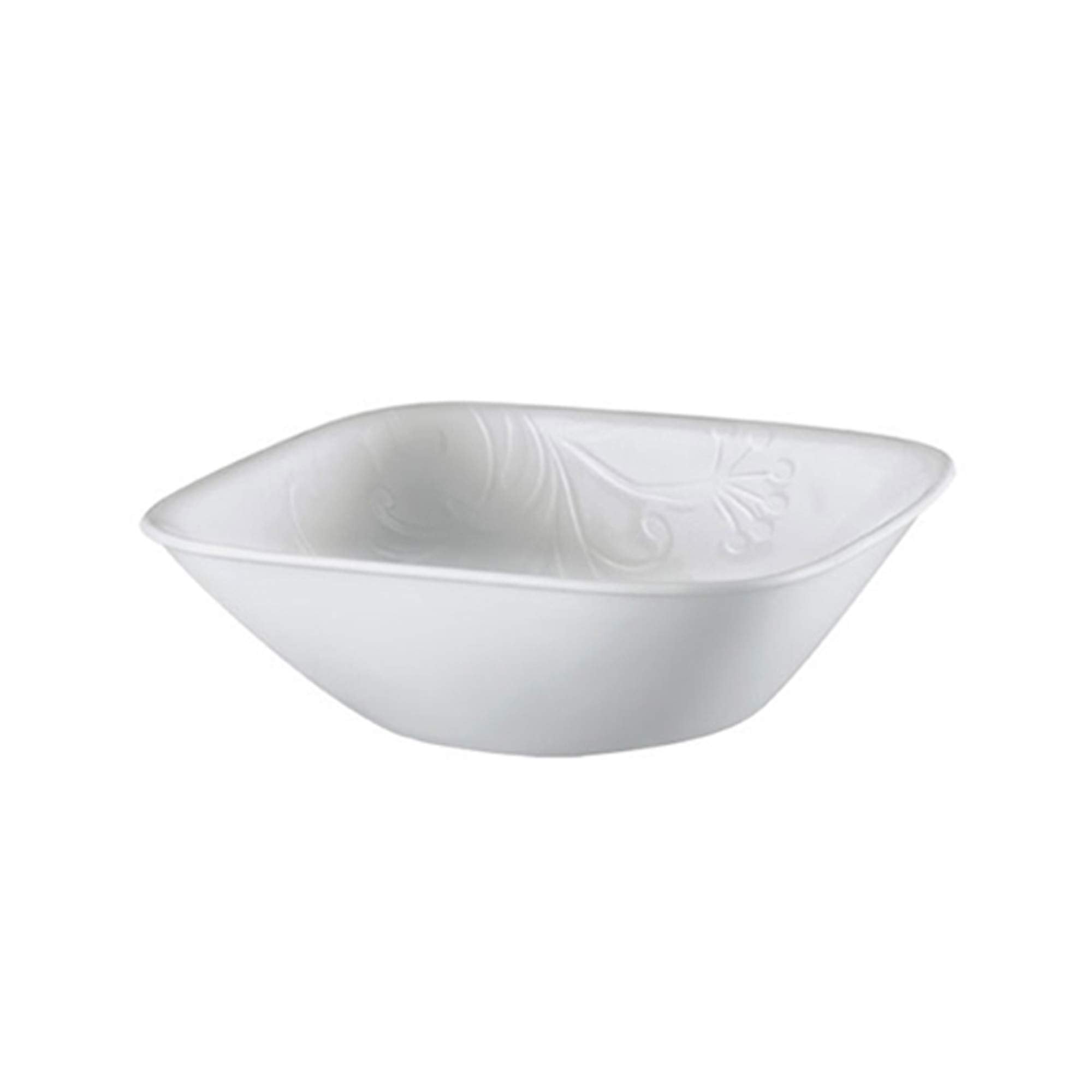 Corelle 3271Aa 18 Pieces Vitrelle Cherish Embossed Dinnerware Set, White, H 28.4 X W 29.4 D 17.2 Cm