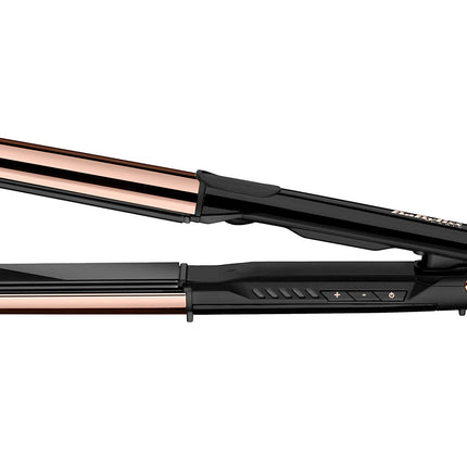 BaByliss Straightener, 28mm Titanium Plates For Efficient Styling, 5 Temperature Settings For Versatility With Fast Heat-up Time, Lightweight And Ergonomic Design With Shiny Results, ST482SDE (Gold)
