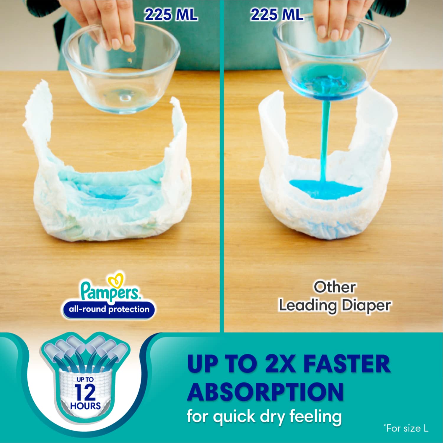 Pampers Pants with Aloe Vera, X- Large, 12-17 kg, Piece of 136