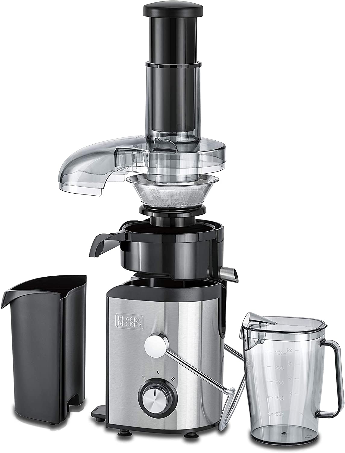 BLACK+DECKER Juice Extractor 800W 1.7L عصارة فواكه من بلاك + ديكر