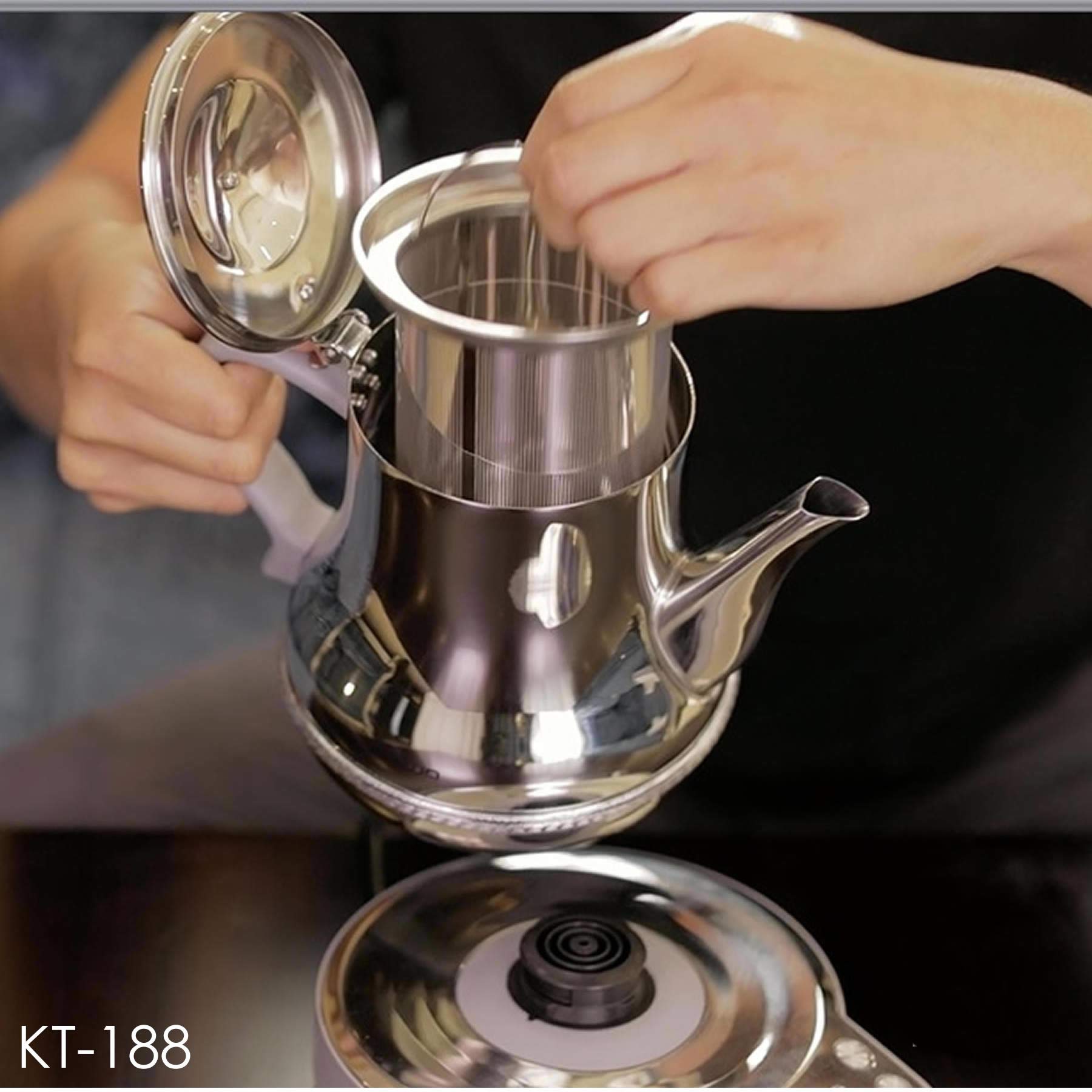 Crownline Karak Tea Maker Kt-188 Silver