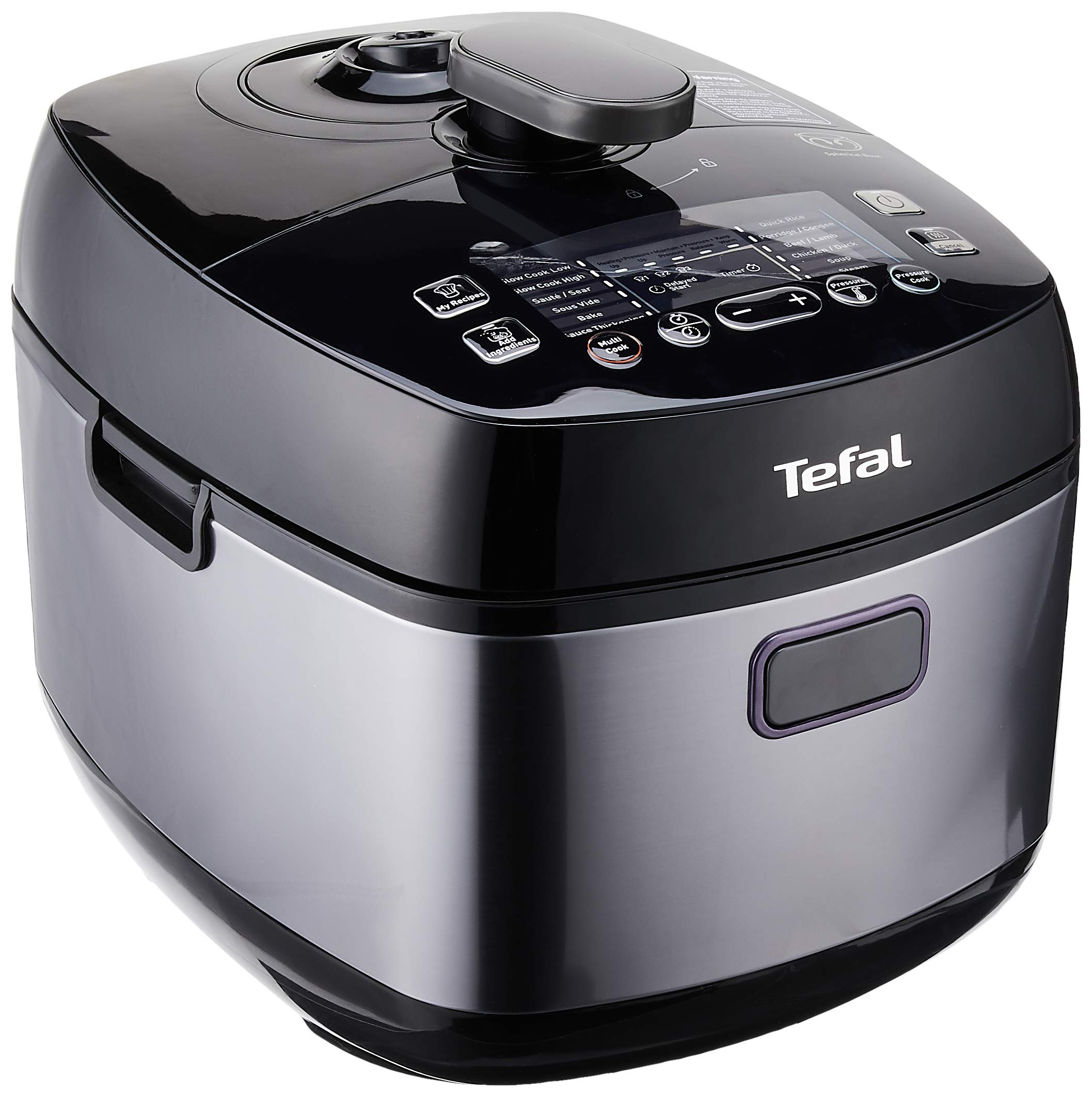 Tefal Home Chef Smart Pro Multicooker CY625, Black,5L, Featuring 19 pre-set programs,1090 W