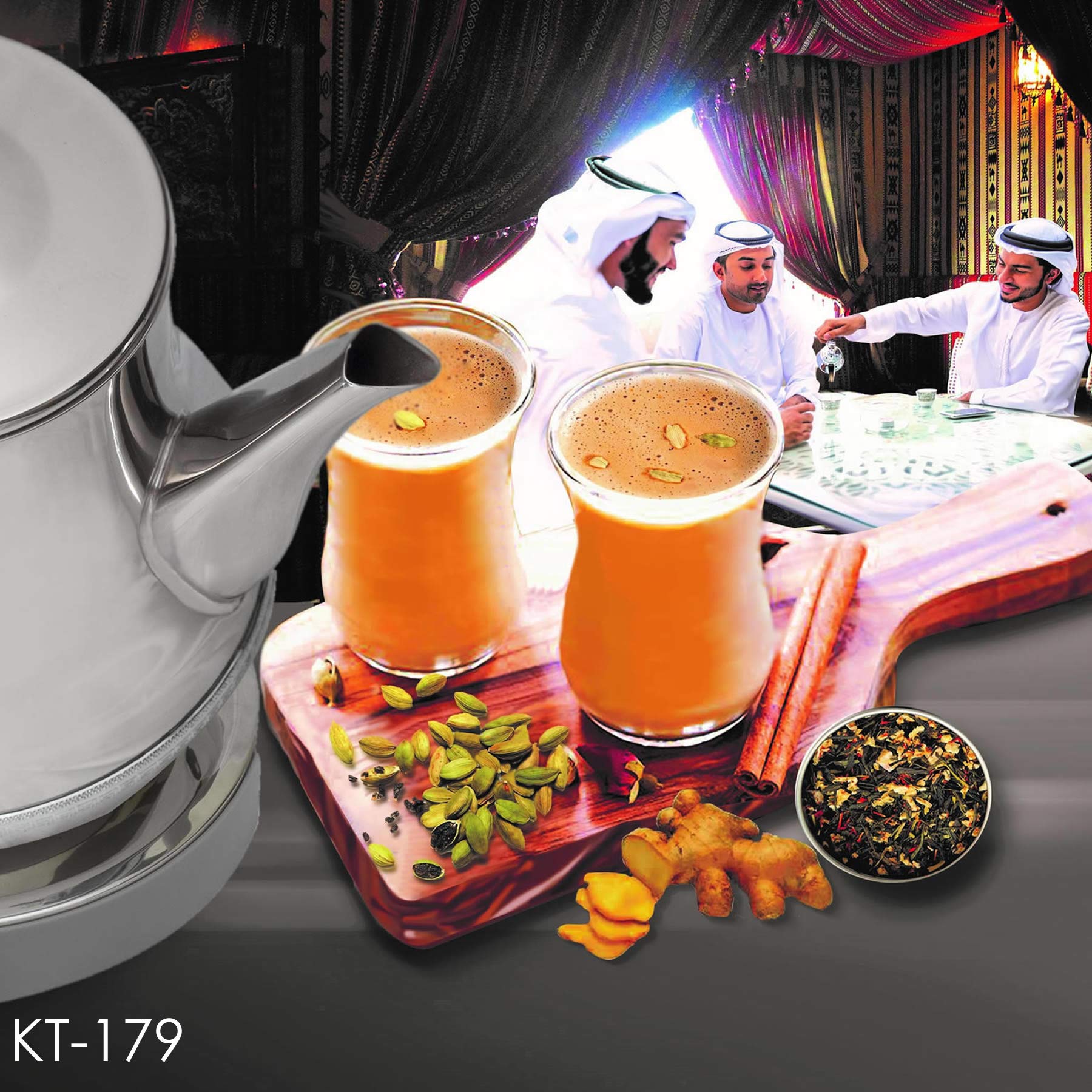 Crownline Karak Tea Maker Kt-188 Silver