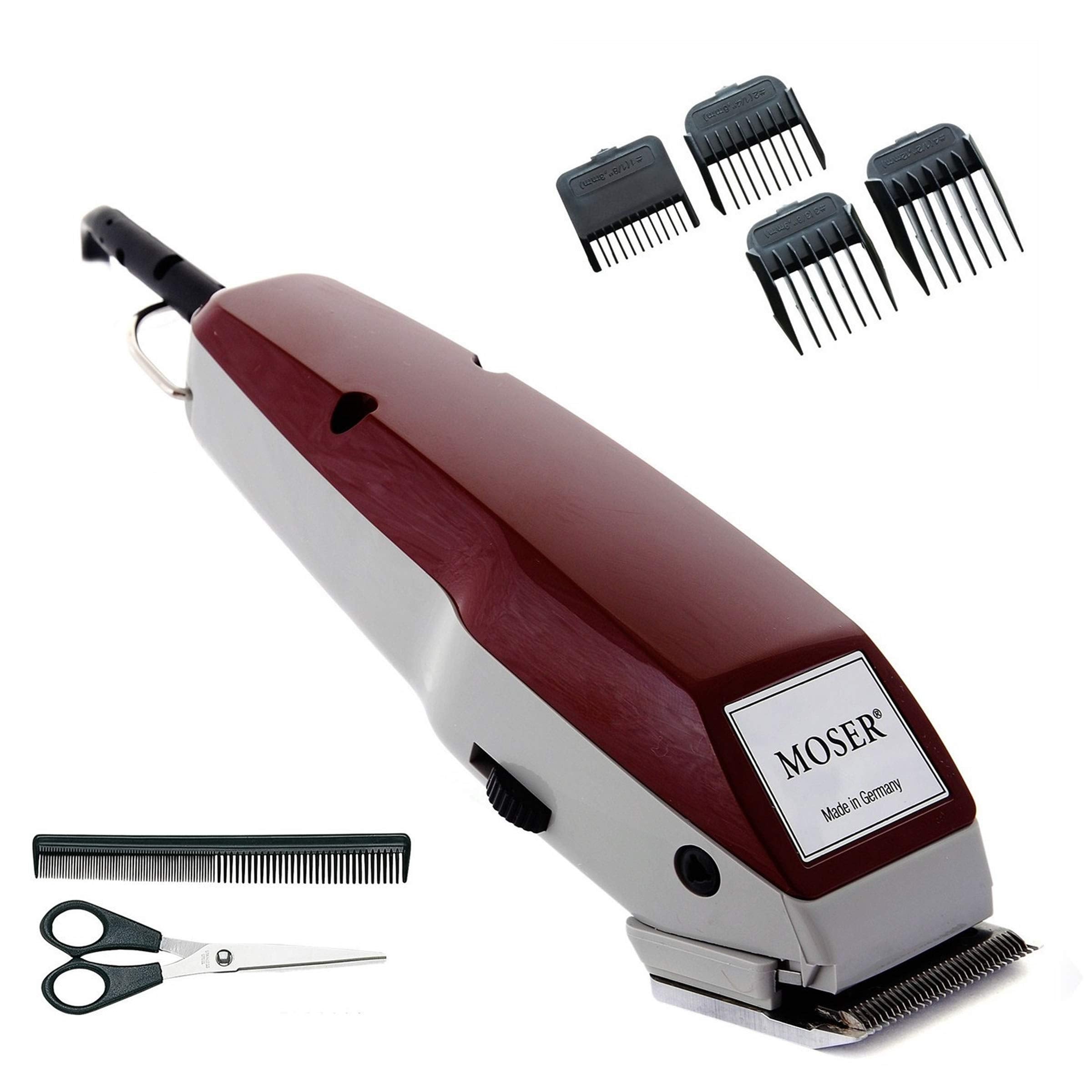 Moser 1400-0378, Professional Corded Hair Clipper, Burgandy Set (Pack Of 1)