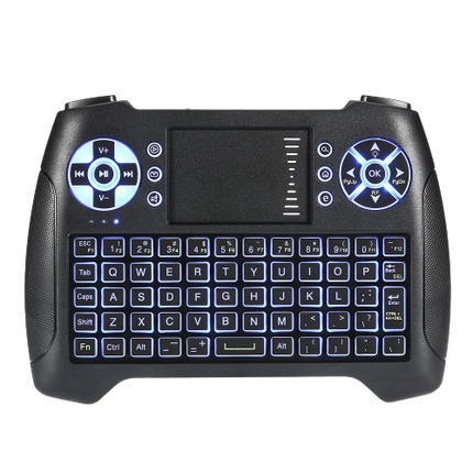Rechargeable Wireless Mini Keyboard Backlight with Touchpad 2.4GHz Multipurpose Wireless T